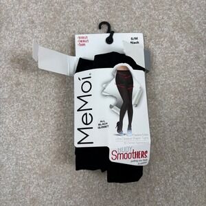 MeMoi Body Smoothers Shaper Tights 90 Denier Black Opaque Size S/M New